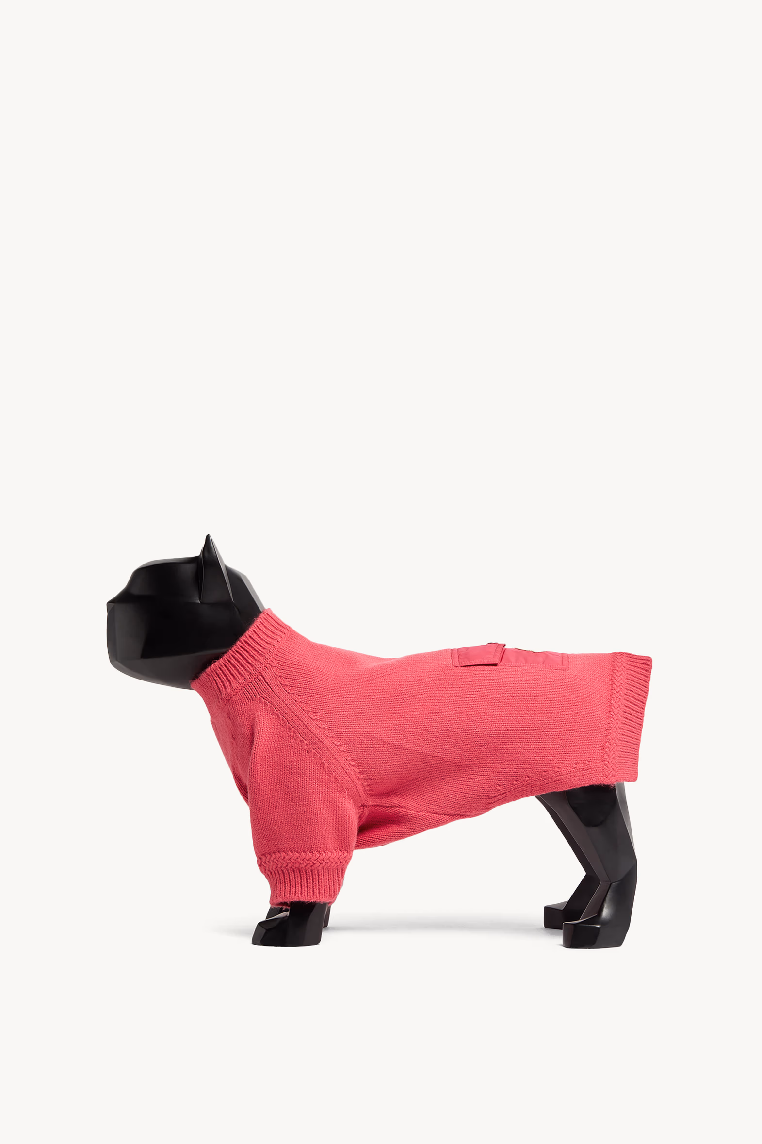 Wool Dog Sweater Gender Neutral Bright Pink Moncler 0